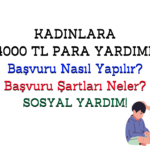 kadınlara para yardımı